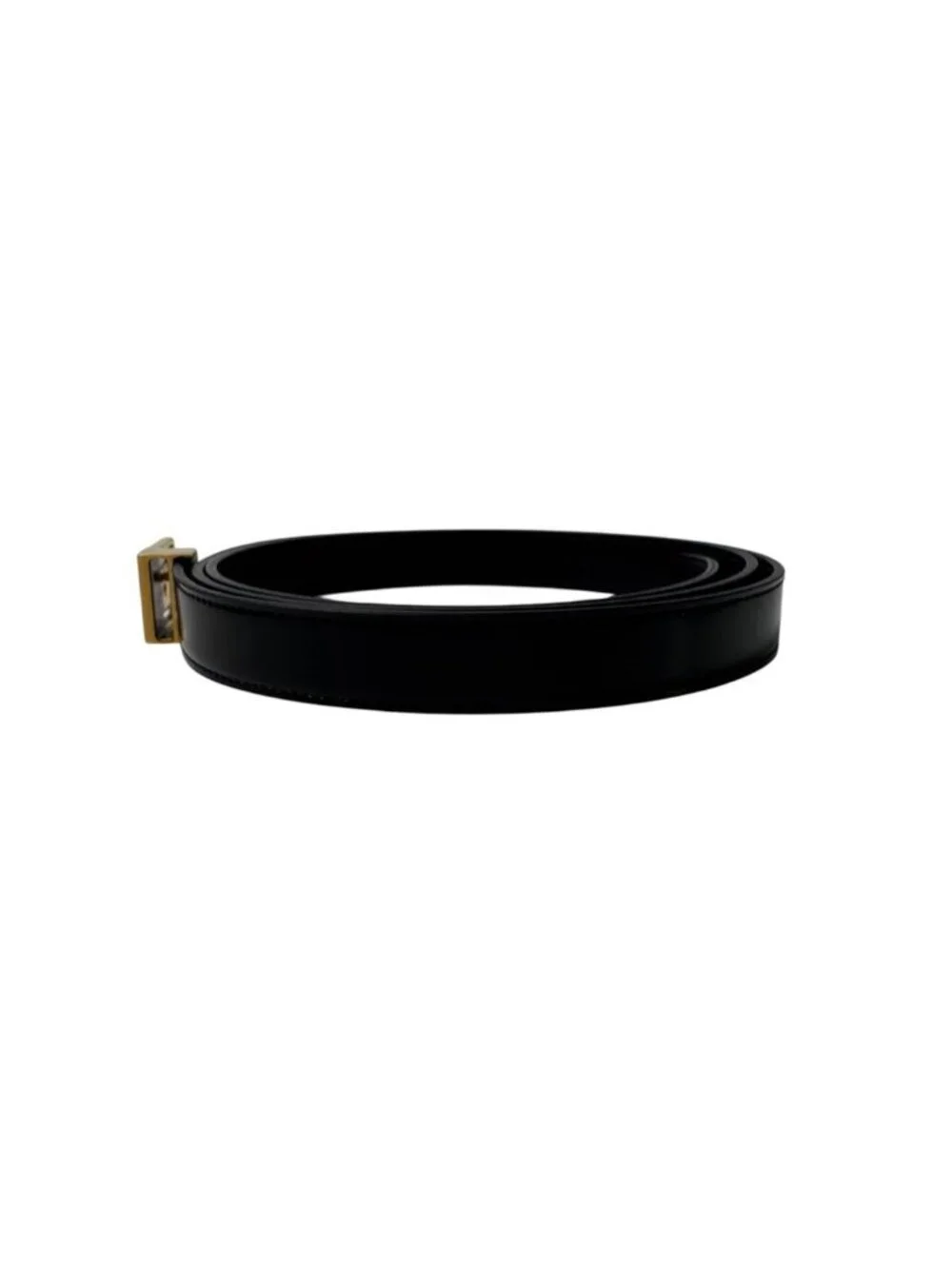Saint Laurent YSL Yves Belt 100 Shiny Leather